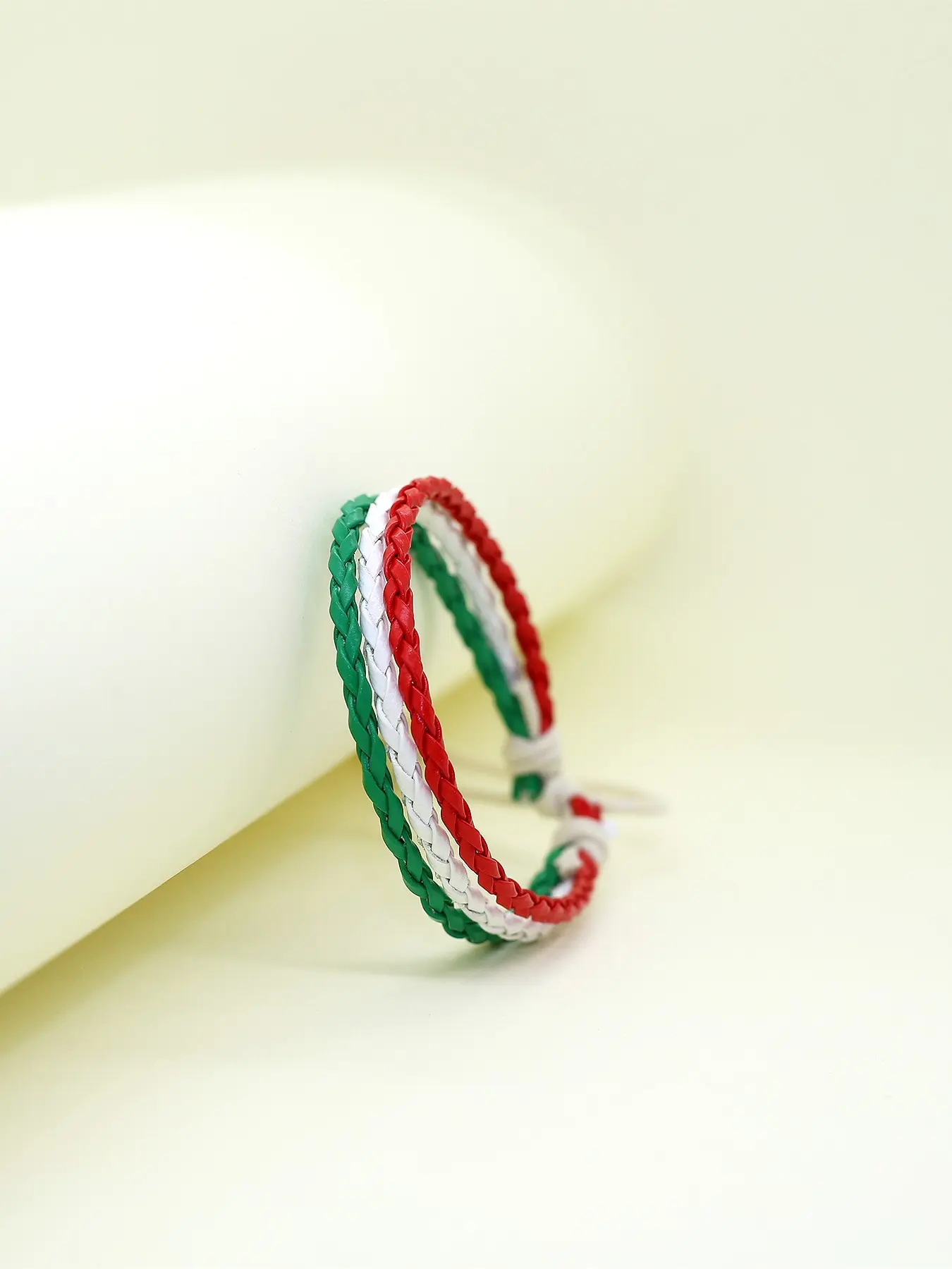 Handmade PU multi-color bracelet, 1 piece / Fashion artificial leather accessory with adjustable size classic bracelet Bracelet Jewelry