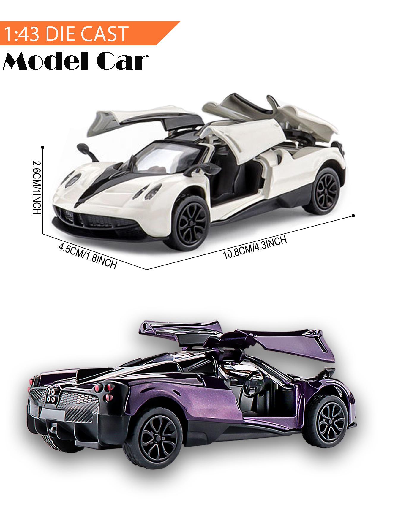 1:43 Scale 4 Inch Die Cast Model Race Car Toy with Pullback Action Alloy Model Car for Collection and Ornament Birthday Gift Boy