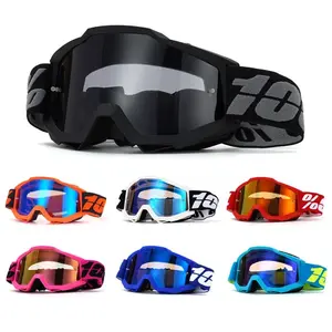 UV400 HD Windproof Motorcycle Goggles Anti Dust Anti Scratch Protective Eyewear Unisex Ski Snowboard Motocross Hiking Cycling Off Road Sports Glasses For Men Women