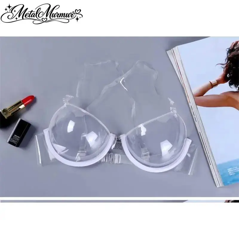 3-Pack Women’s Deep U-Shaped Push-Up Bras – Wire-Free Design with Adjustable Detachable Straps Womenswear Lingerie