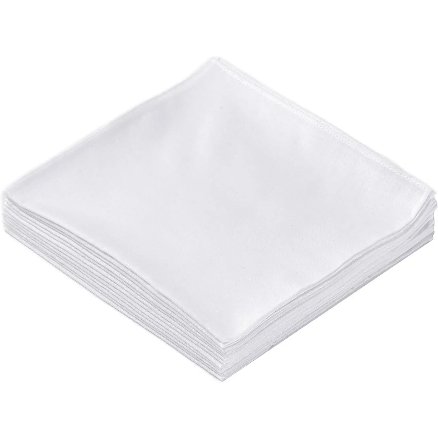 Premium Cotton Blend Handkerchiefs Super Absorbent Wrinkle Resistant Gentle on Skin 16 inch for Sweat Tears & Oil