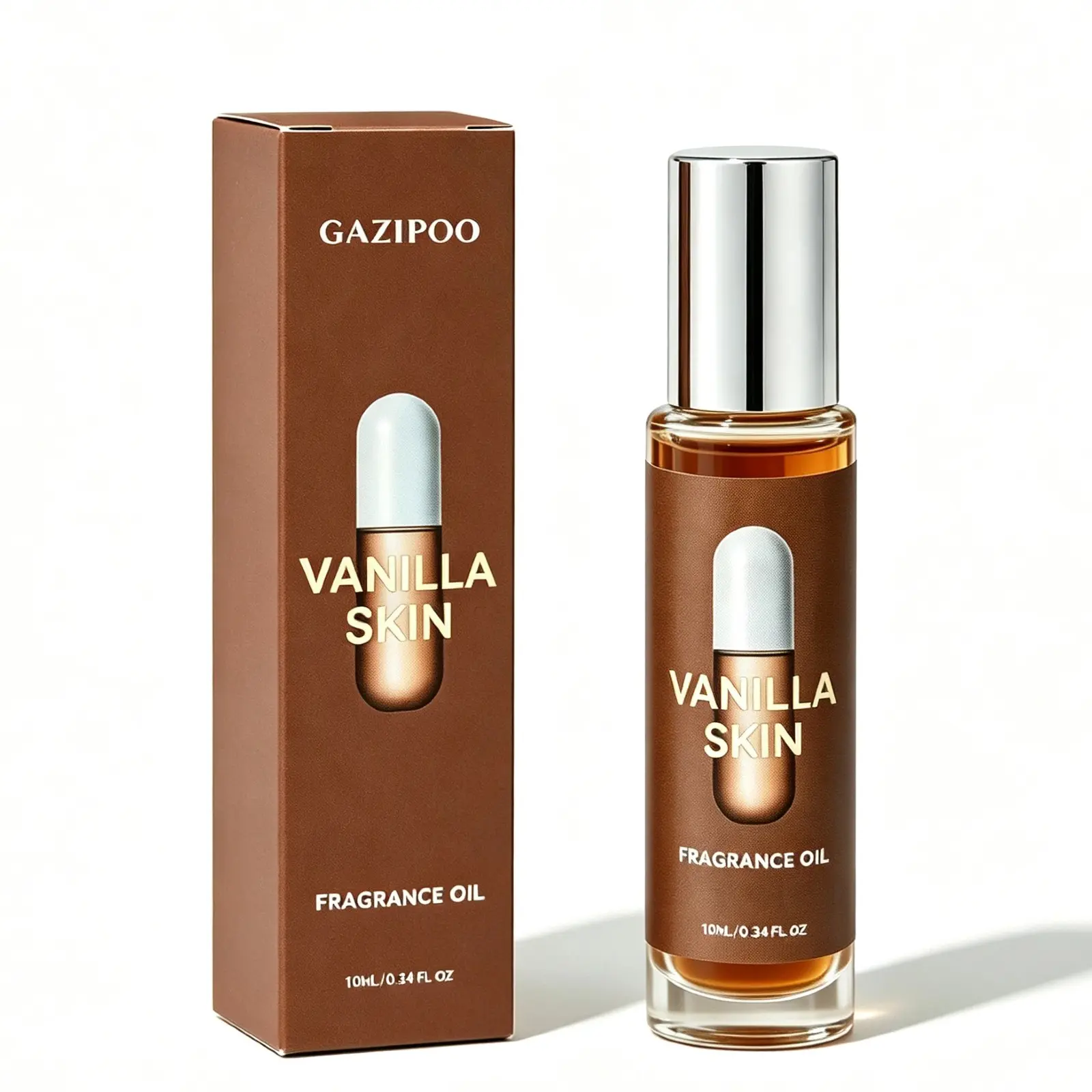 10ML Vanilla Skin Pheromone Oil - Roll On Subtle Perfume Oil, Original Vanilla Skin Eau de Toilette for Men and Women, Dating Fragrance Oil Traveling or Home Bathroom Use