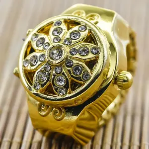 Creative Brick New Hot Sale Alloy Shell Finger Quartz Watch Circular Dial Arabic Numerals Face Couple Men And Women