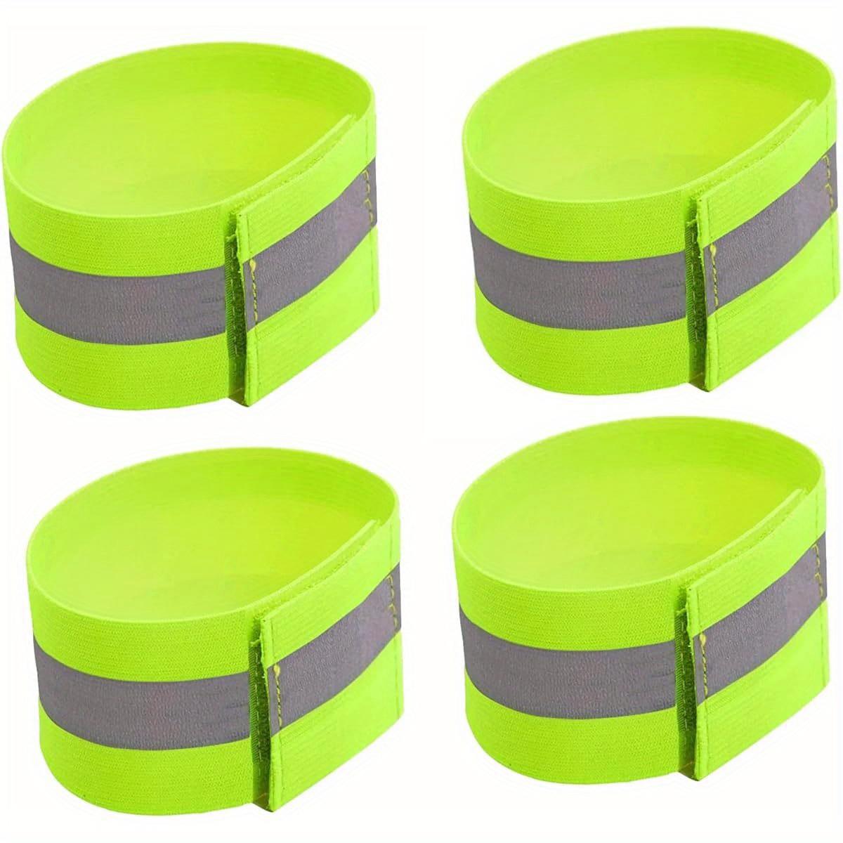 4-Pack Safety Reflective Bands: Reflective Bands for Arms, Ankles, Legs, and Wrists, Suitable for Running, Nighttime Walking, Cycling, and Walking with Dogs