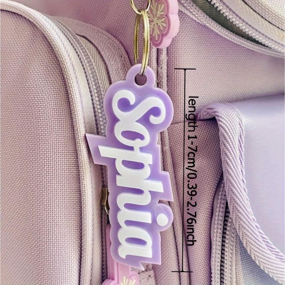 Custom Acrylic Name Keychain • Personalized Letter Jewelry • Perfect for Bags, Suitcases, Etc.• Ideal Gift for Friends, Family, Birthdays, Thanksgiving, Mid-Autumn Festival, Graduation, Etc