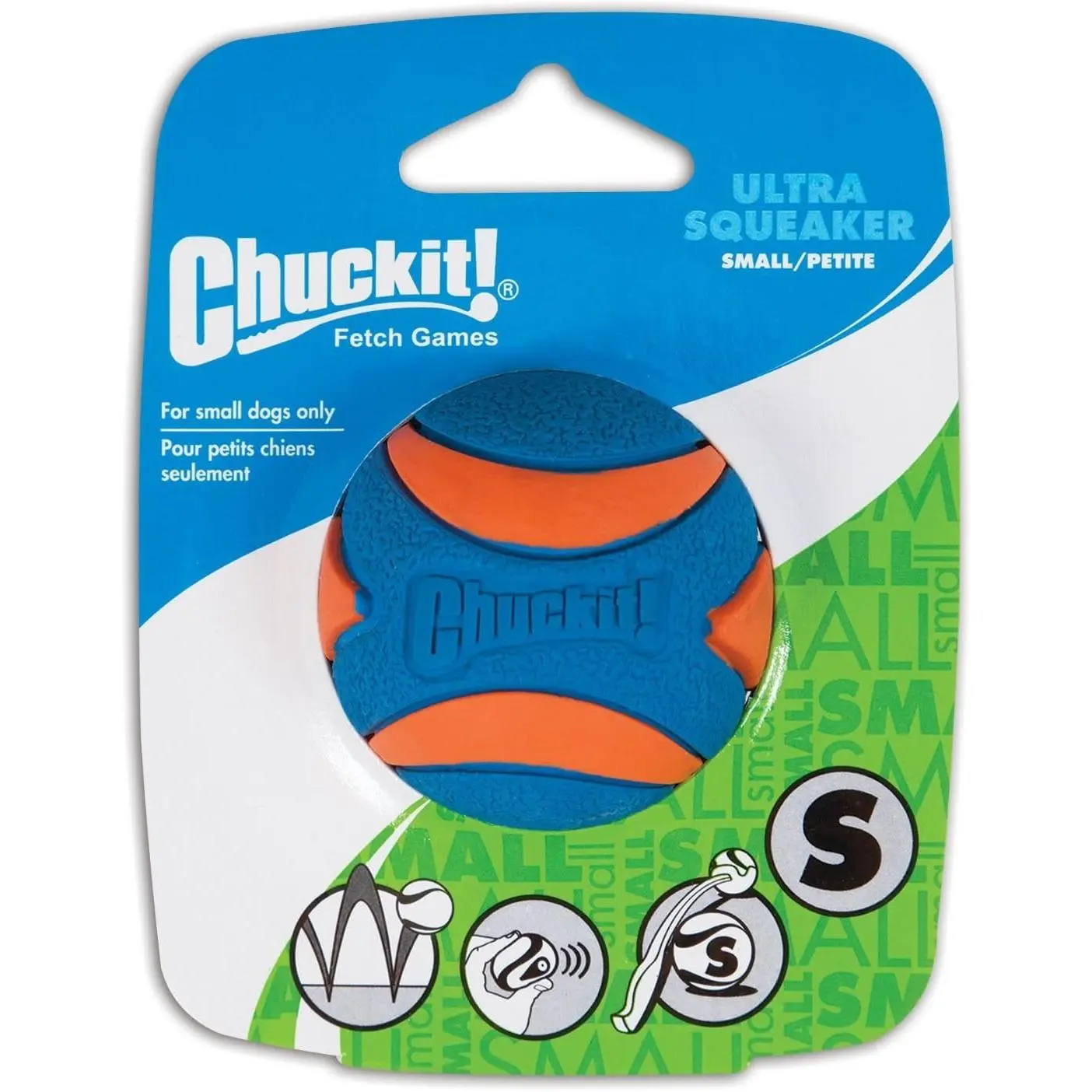 ! (4 Pack) Ultra Squeaker Ball, Small