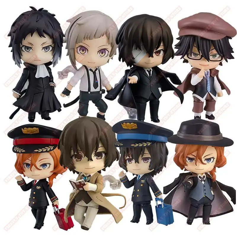Bungo Stray Dogs Animation Comics Peripheral Toys Dazai Nakahara Anime Action Movable Model Figures Collection NTR