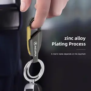 Zinc Alloy Car Key Chain Anti-Lost Keychain KeyRing For Acura ADX RDX ZDX Integra NSX MDX TLX CDX ILX RLX TL RL