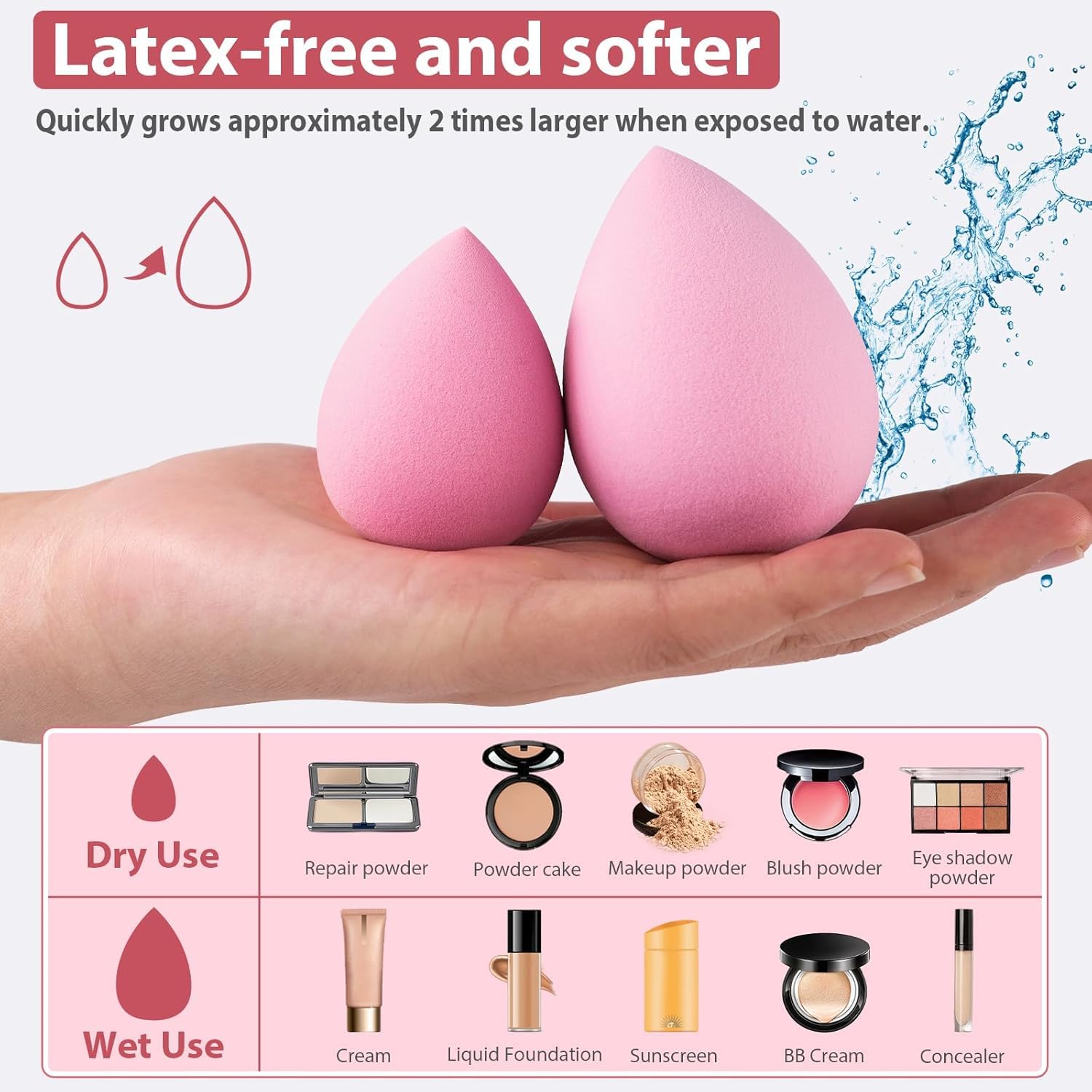 Makeup Brush Set with Sponge and Puff, Synthetic Makeup Brushes, Ultimate Beauty Tools Kit, Complete Cosmetic Brush Collection for Flawless Application, with Makeup Brush Organizer