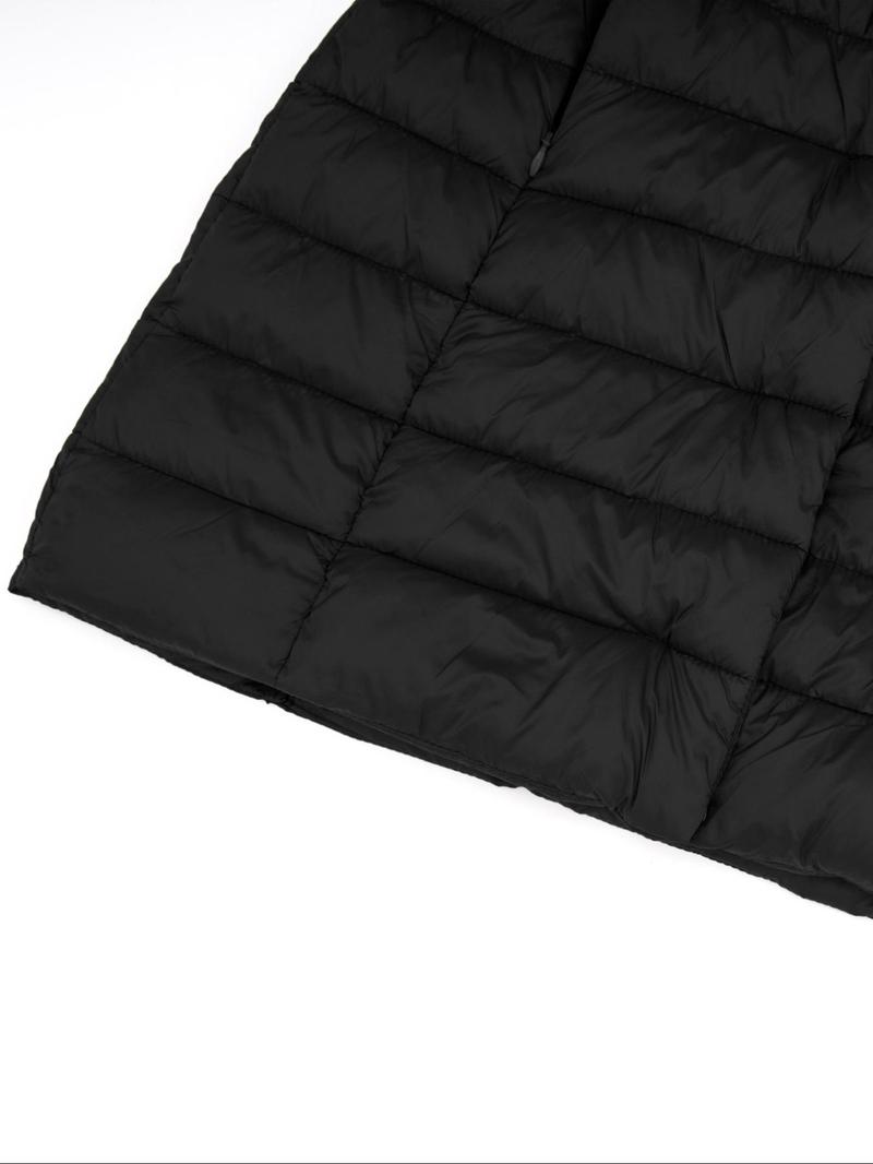 Giolshon Women's Winter Cotton Jacket, Casual Lightweight Hooded Coat with Pockets for Fall & Winter, Daily Warmth and Comfort