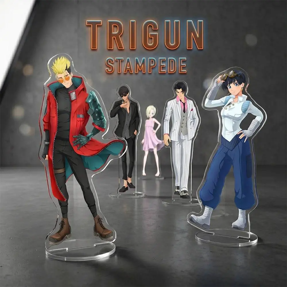 Anime TRIGUN STAMPEDE Vash the Stampede Nicholas D. Wolfwood 15CM Acrylic Stand keychain Figure All character peripheral gifts
