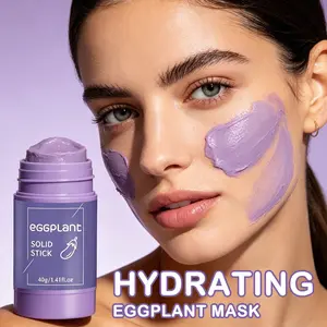 Eggplant Brightening Solid Mask Stick – Deep Cleansing, Hydrating & Radiance-Boosting – 40g