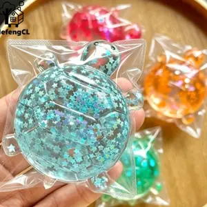 Sensory Stress Relief Toy, Stress Reliever, Shiny Squishy Turtle, Squishy Animals, Candy Ball Pressure Relief, Sticky Calm Toy, Soft Gummy, Party Snack, Gift Box Filler, Birthday Present