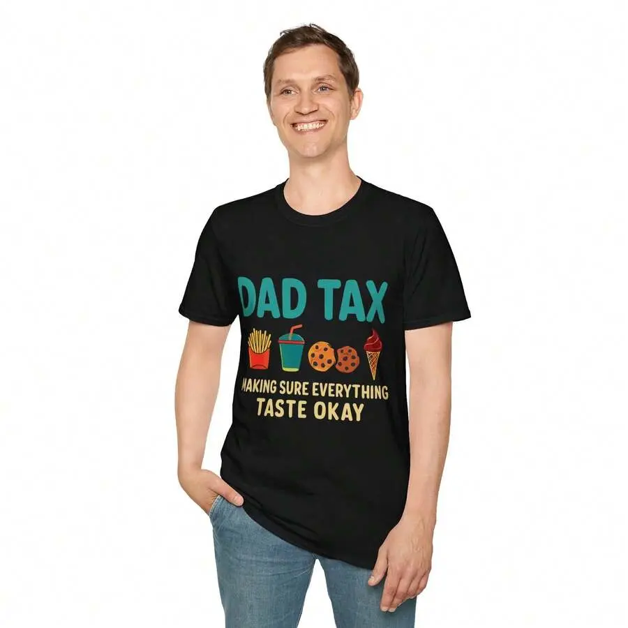 Fun, Dad, Food Tax Unisex T-Shirt, Gift For Father, Humorous Tee, Daddy Shirt,