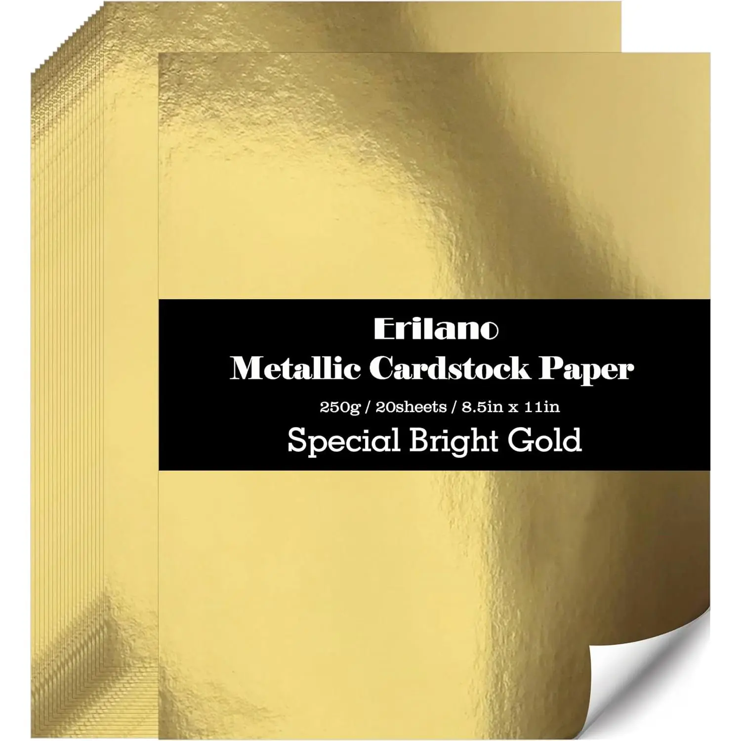 Cardstock Paper 8.5x11 inch, 20 Sheets  92lb/250GSM Metallic Mirror Finish for Wedding Invitations, Card Making, , Scrapbooking, Party Decorations ﻿
