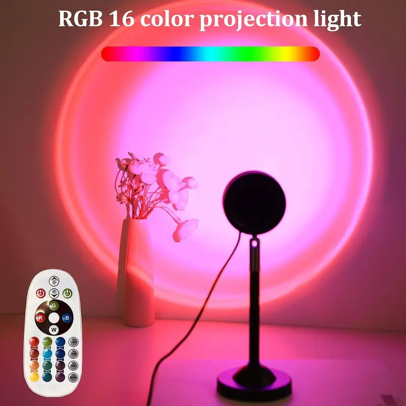Product Introduction of RGB Color-Changing LED Projector Night Light with Remote Control, Ambient Room Light for Bedroom, Living Room and Home Decor 37