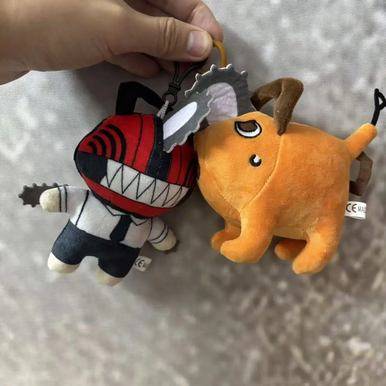 2026 hot item12cm Anime Chainsaw Man Dolls Plush Toy Cartoon Pochita Orange Dog Pillow Stuffed Soft Toy for Kids Birthday Gift Popular toys