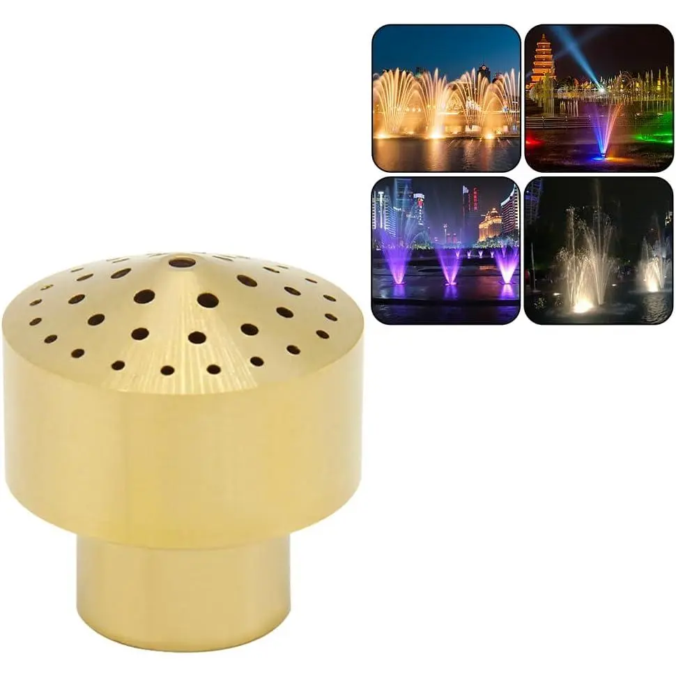 Fountain Nozzle 1/2" DN15 Pond Column Water Sprinkle  | Heavy Duty Brass, for Garden Pond, Amusement Park