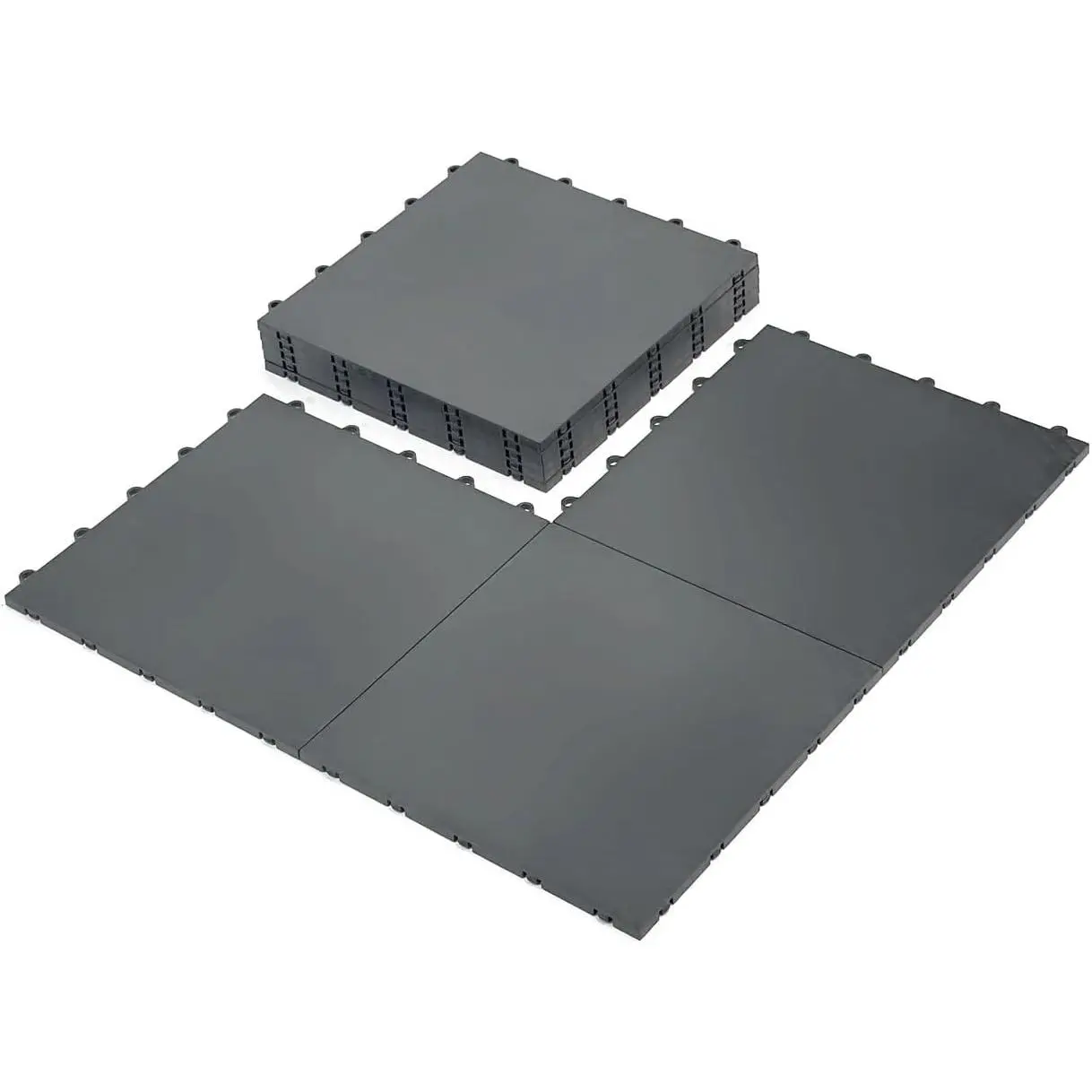 15 Green Tiles - High Durability Colored  Tiles - Interlocking Versatile  Surface - Roller Skate Derby Indoor&Outdoor, Dance Floor Tiles, Basketball Tiles,  Floor
