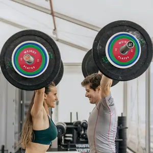 GAOMON Durable 2-Inch Rubber-Coated Weight Plates Set – Fractional & Change Plates 1.25LB to 45LB, Pairs for Barbell, Strength Training & Home Gym, Fits 2" Barbells – Versatile Fitness Equipment
