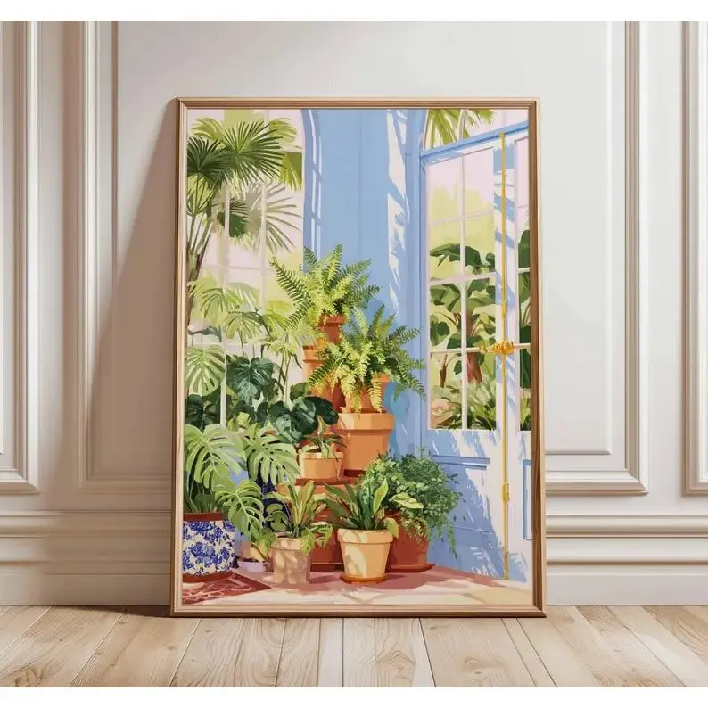Monstera Fern Print, Botanical Home Decor, Plant Lover Gift