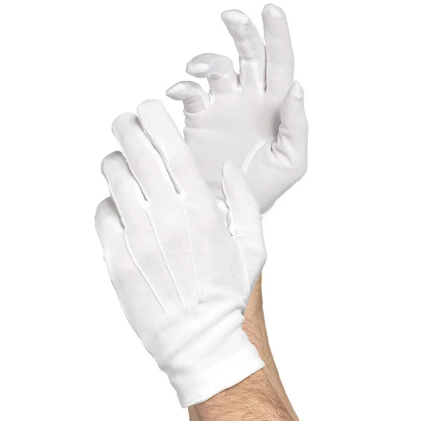1/3/5/10 Pairs White Formal Gloves Tuxedo Costume Honor Guard Santa Gloves Men Women Coin Jewelry Inspection Gloves