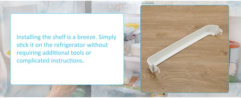 HECASA 240338001 AP2115859 240338005 Refrigerator Door Shelf Compatible with Frigidaire Kenmore Refrigerator 891049 AH429871 EA429871 PS429871 Replacement only ABS Plastic White Door Bin Shelf Rack Home Household Items