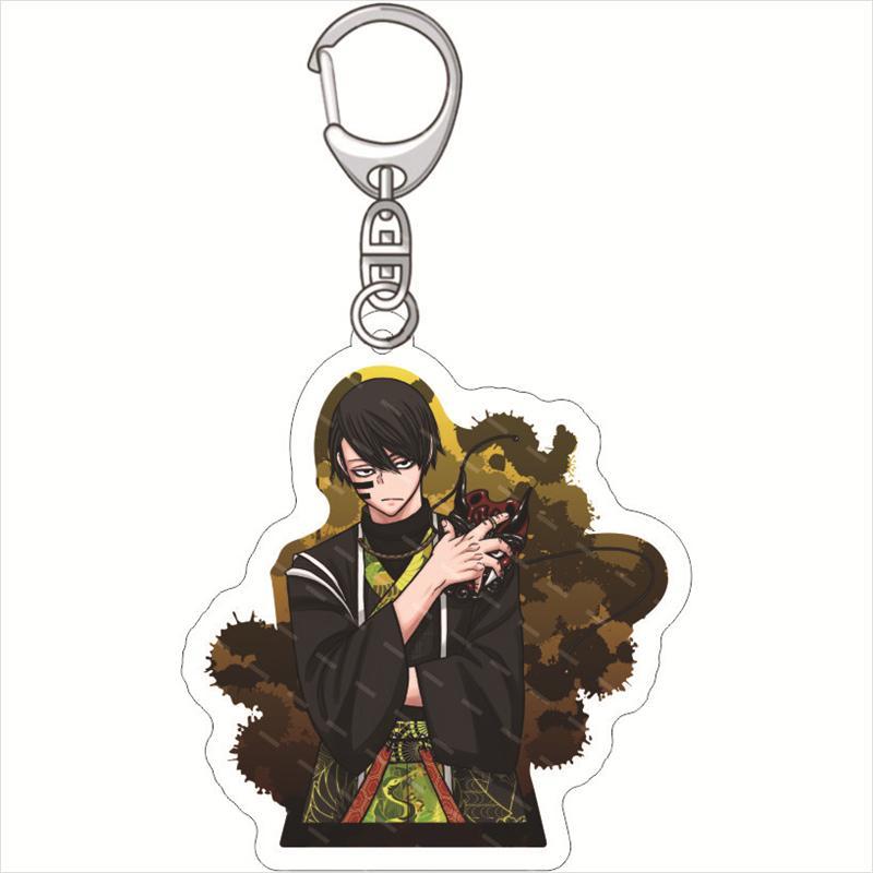 Manga Tougen Anki Acrylic Key Chain Figure Ikari Yaoroshi Shiki Ichinose Naito Mudano Cosplay Costume Key Tags Backpack Pendant
