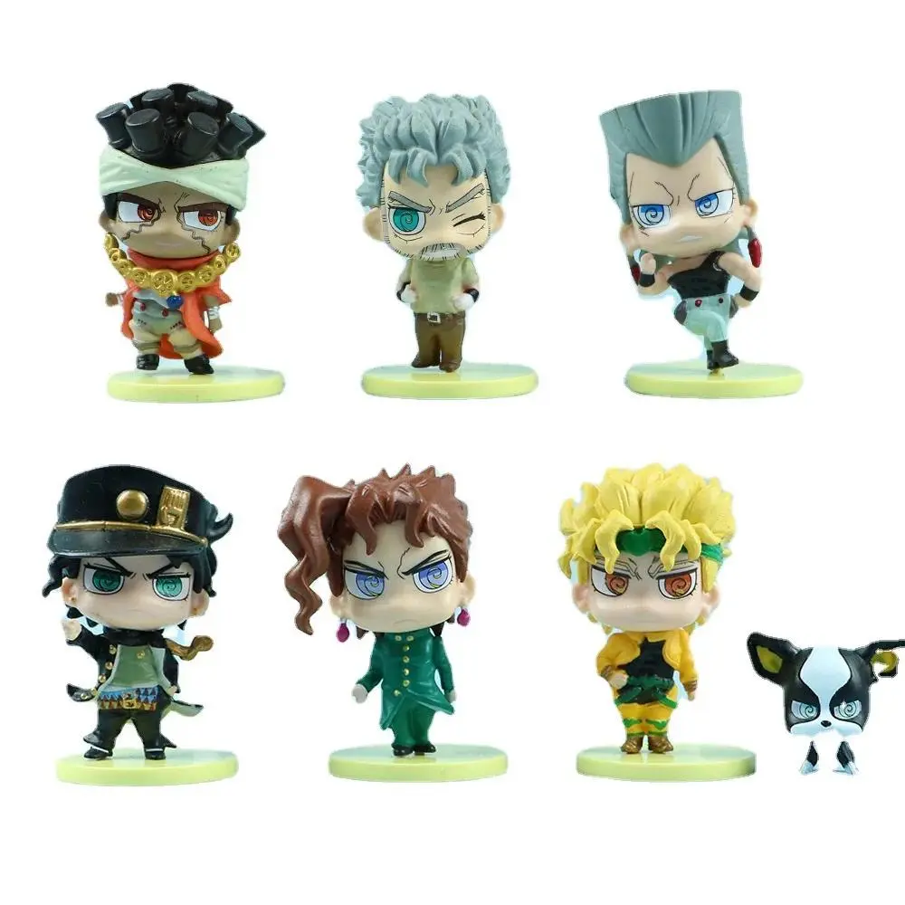 Unisex 7pcs/Set JoJo's Bizarre Adventure Cute Action & Toy Figures, 2026 Hot Toys & Hobbies Classic Novelty Collectibles