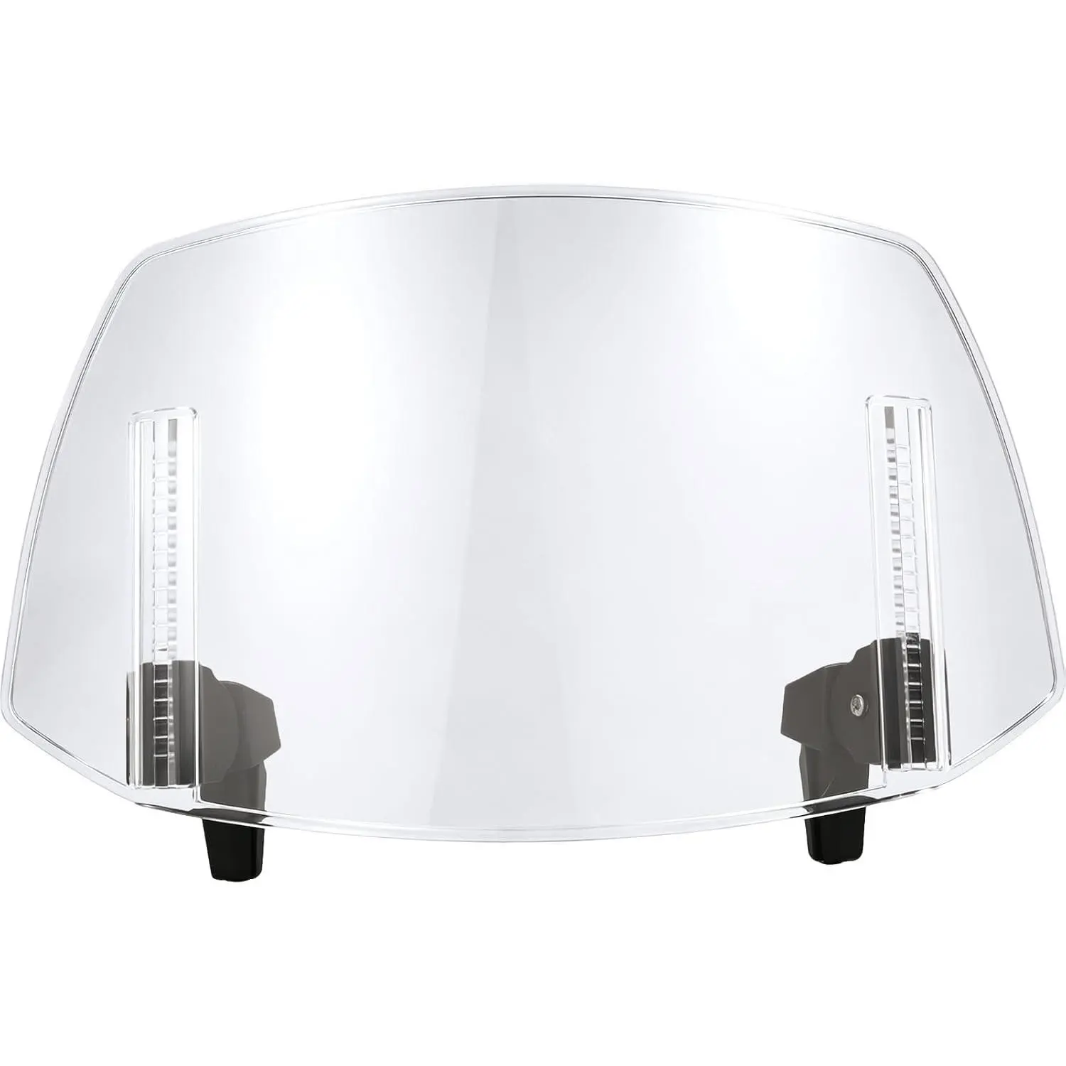 Universal Motorcycle Windshield, Adjustable Transparent Clip-On Windscreen Wind Deflector Visor for Highway Riding