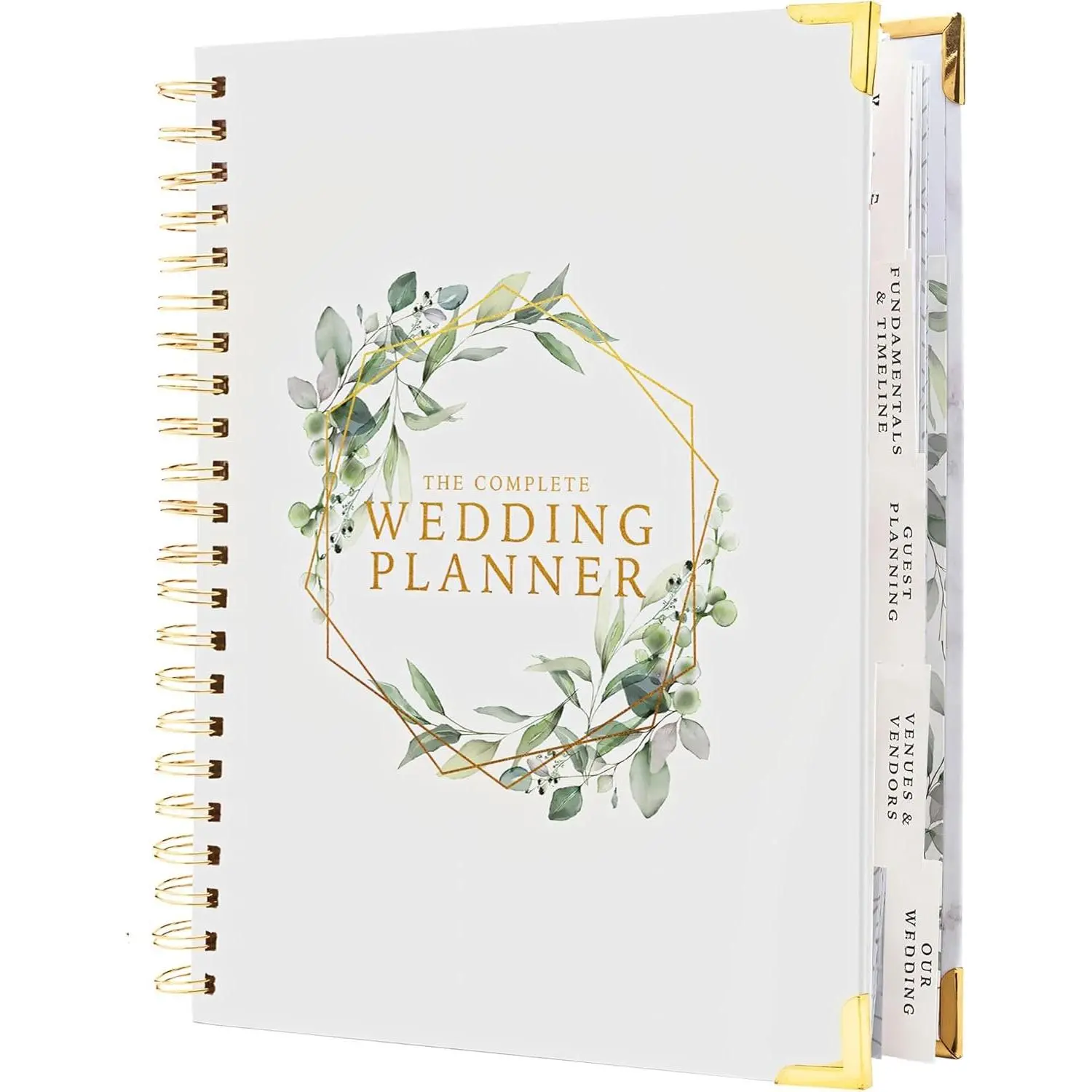 Wedding Planner Book and Organizer - Wedding Planner Book - Bridal Planning Binder with Countdown Calendar - Bride Gifts - (FLORAL)