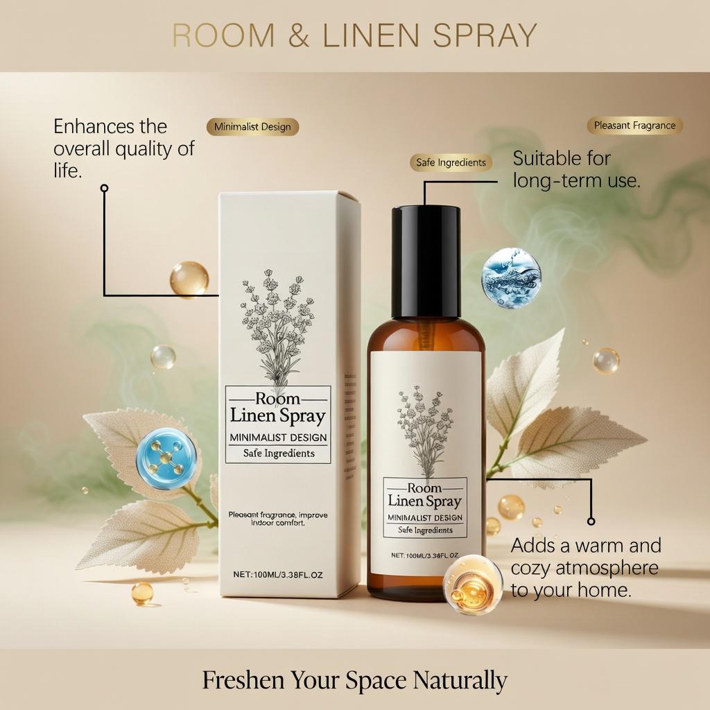 Long Lasting Lavender Room Spray - Aromatherapy Air Freshener & Odor Eliminator Deodorizer for Home