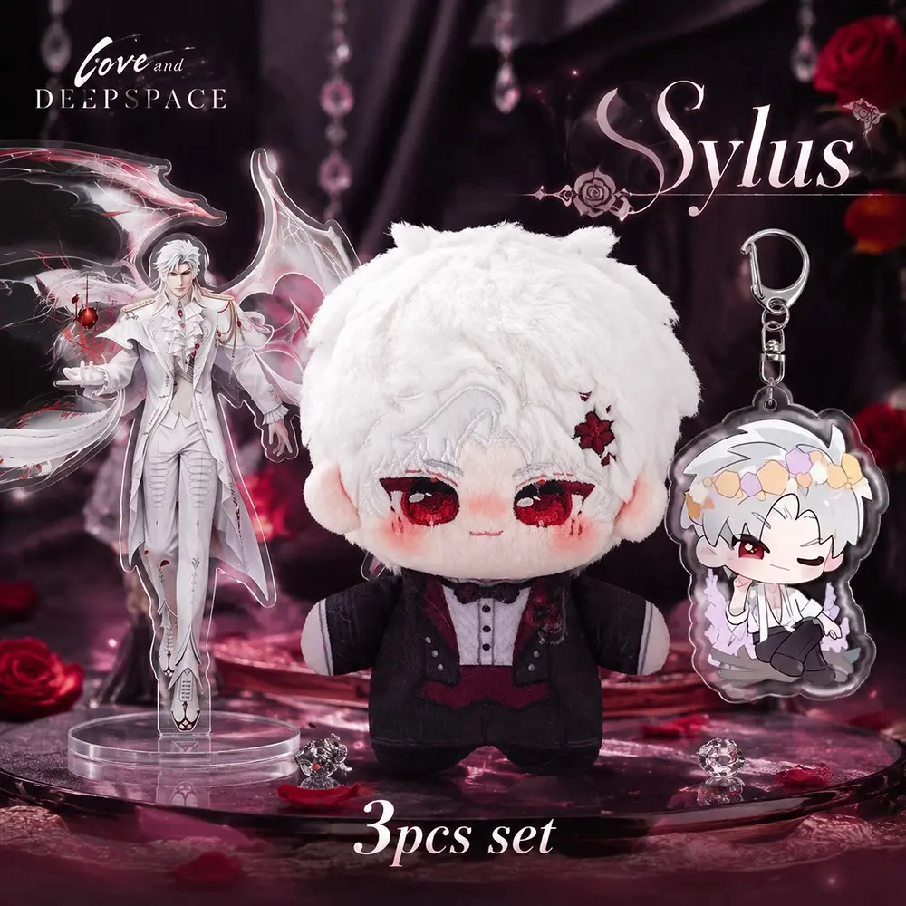 3-Piece Set, 2026 New Love and Deep Space 10cm Plush Dolls, Soft Anime Stuffed Toys, Backpack Keychain, Bedroom Decor, Birthday Gift