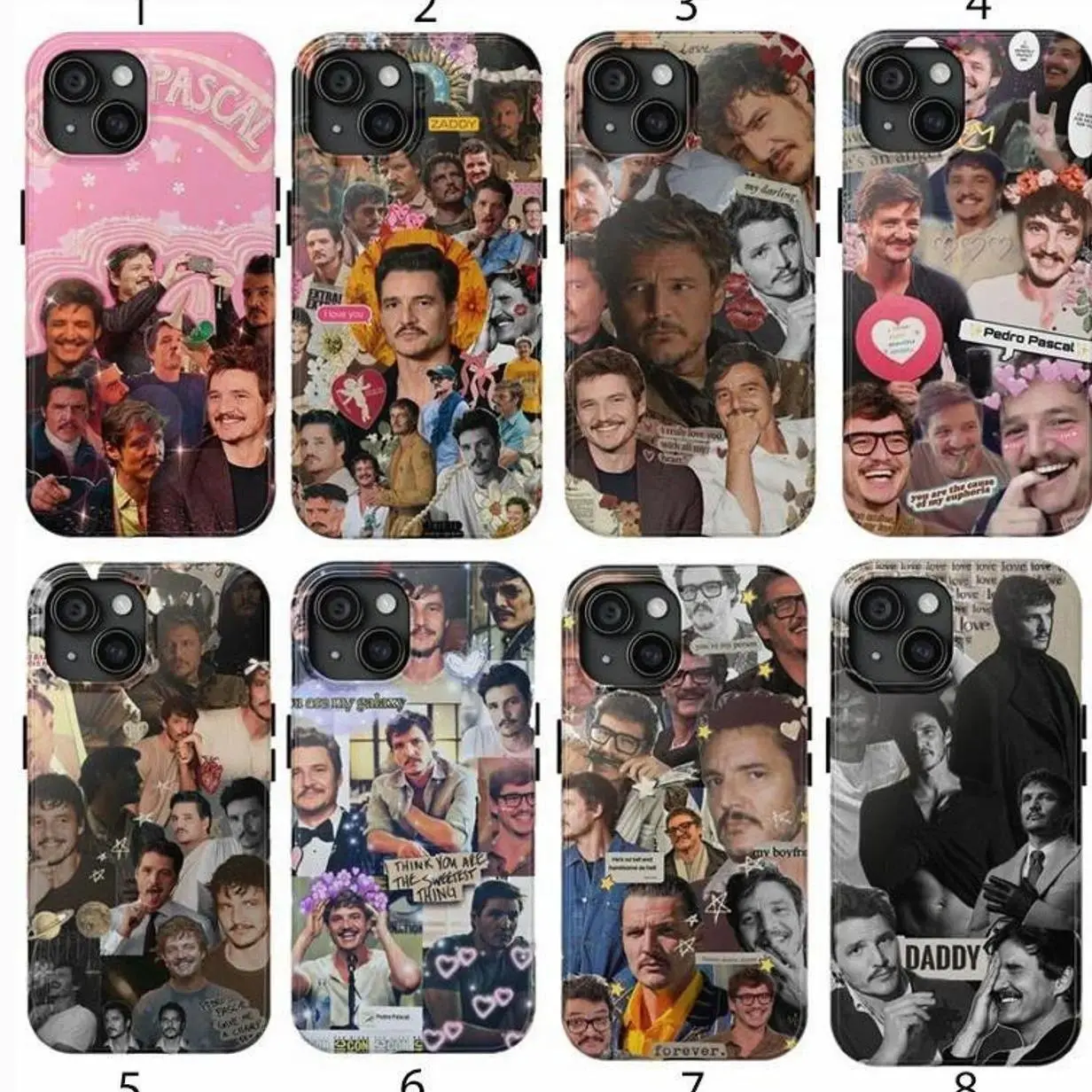 [New Release iPhone 17] Pedro Pascal Aesthetic Design Phone Case,Trendy Phone Case Suitable for iPhone 17-11 Pro Max/Plus and  Samsung Galaxy S23-25