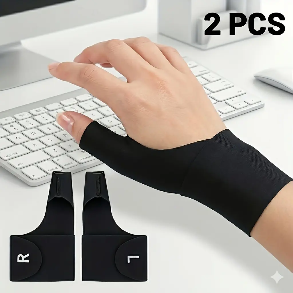2 Pack Adjustable Sports Wrist Support Braces - Ergonomic, Breathable Stabilizer for Tendonitis, Carpal Tunnel Relief, Typing Support, Lightweight, No Bulge