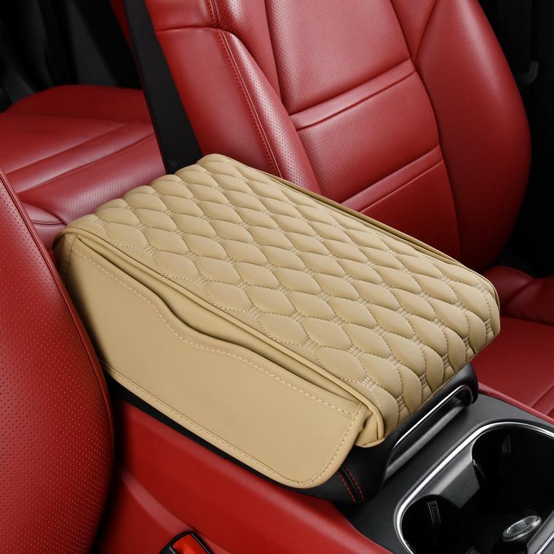 Car Center Console Armrest Protector, Plaid Pattern Car Armrest Protective Pad, Universal Car Armrest Box Booster Guard Pad, Boyfriend Gift, Car Stuff, Car Organization