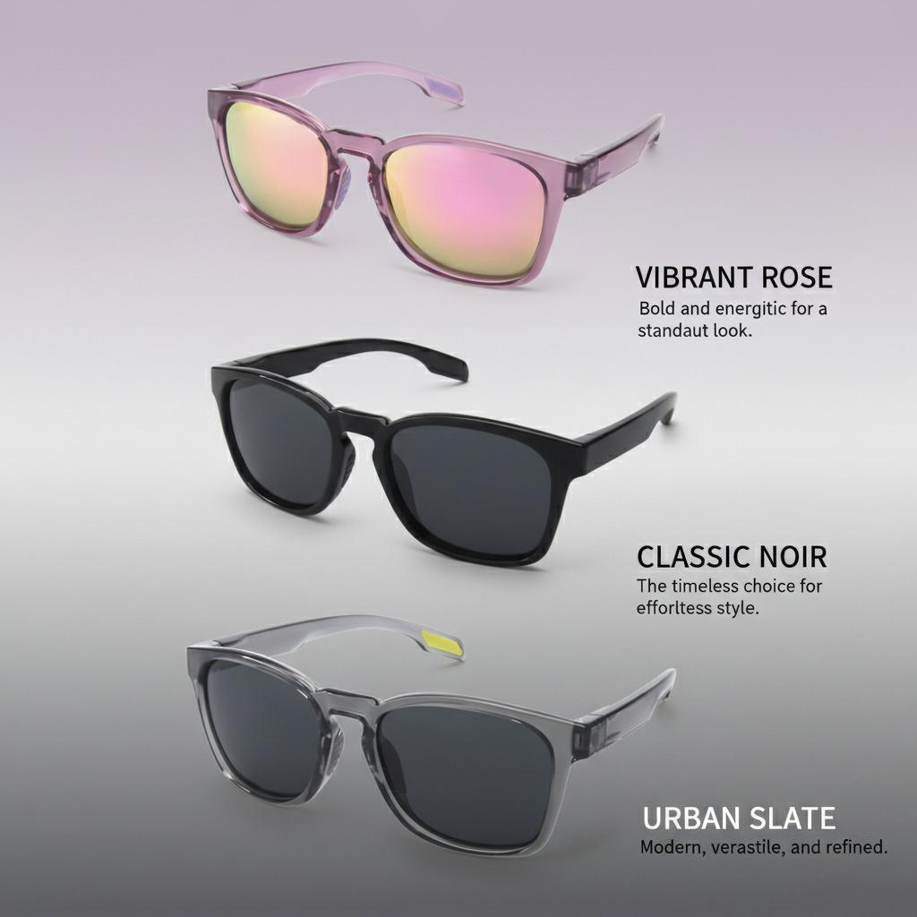 Unisex Polarized Square Sunglasses 2026, Multi-Color Clear & Transparent Frame, Trendy Lightweight UV400 Protection Sun Glasses for Men Women Daily Wear Driving Outdoor Casual Use