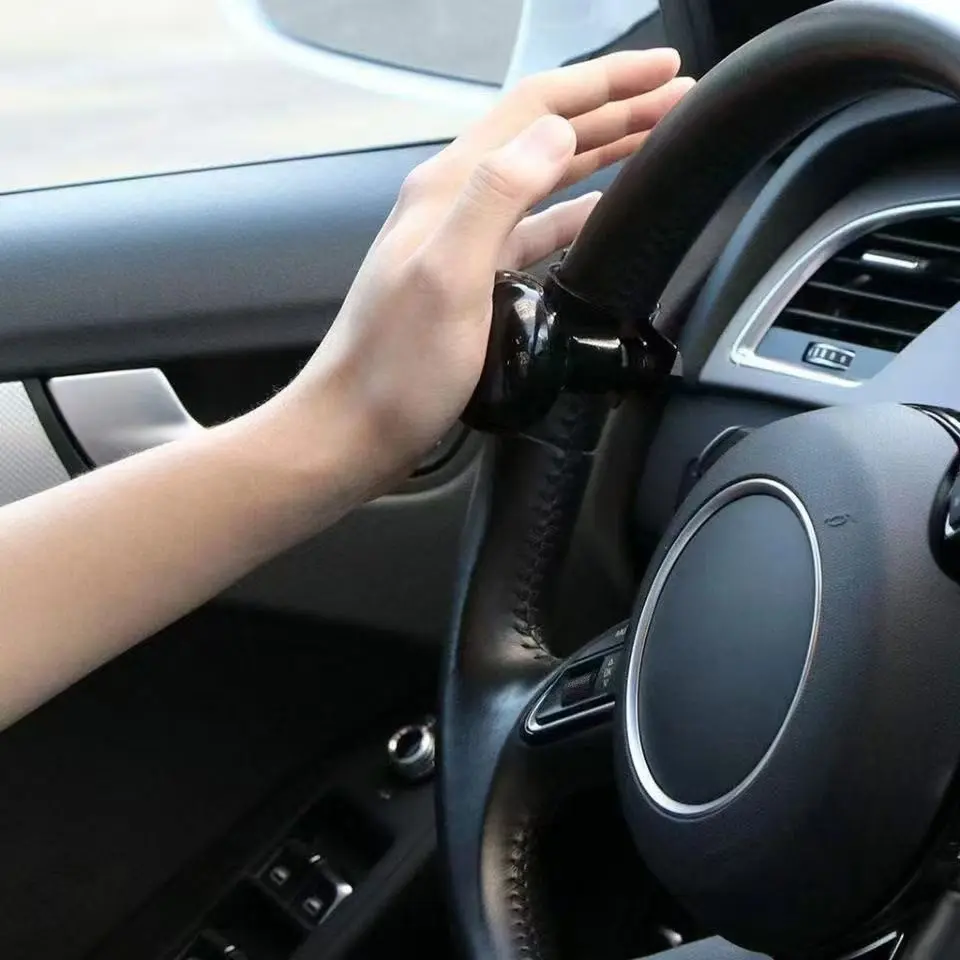 1 Pack Car Steering Wheel Spinner Knob, Universal Labor-Saving Power Steering Aid, One Hand Turning Assist Knob