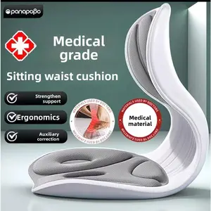 Ergonomic Lumbar Support Cushion – Back Support Pad, Waist Rest, Office Chair Waist Cushion, Must-Have for Long Sitting Relief