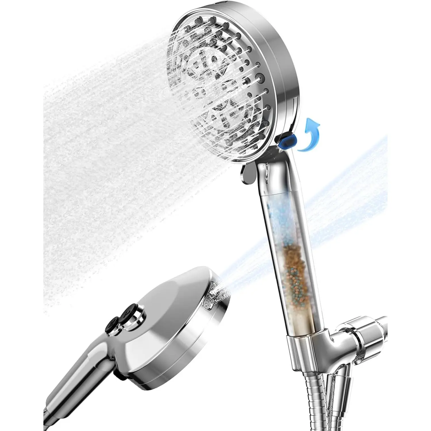 Shower , Filter Showerhead with Handheld, High  Shower  with 11 Functions,  SSK790CP
