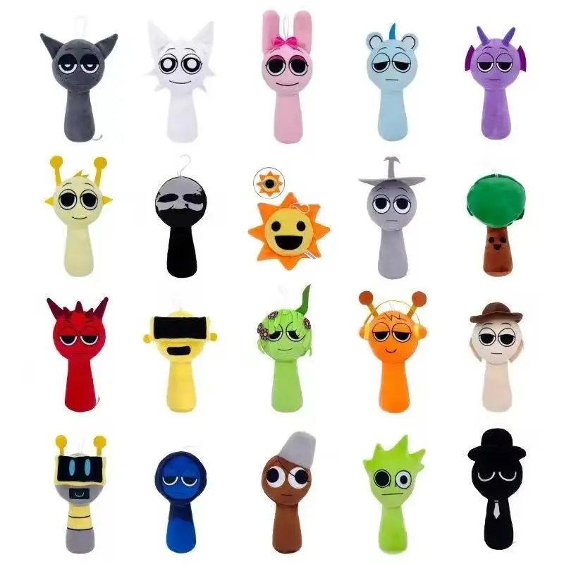 New Sprunki Plush Horror Game Toys Cartoon Cute Soft Stuffed Pillow For Kid Birthday Gift Stuffed Children Dolls