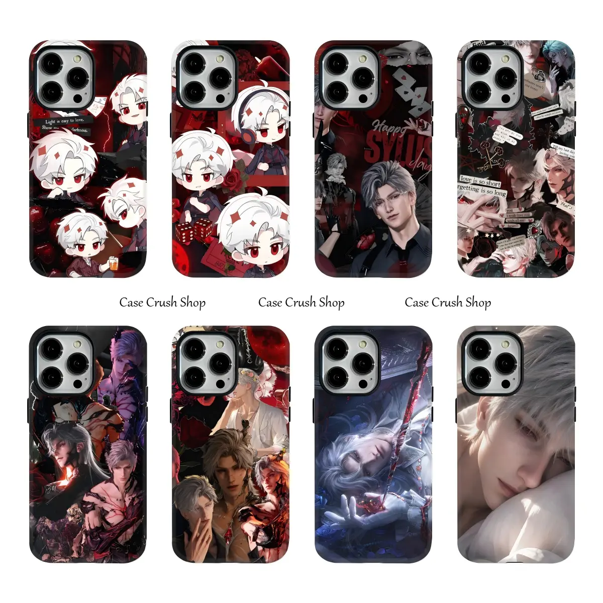 Trendy Game Love and Deepspace Sylus Phone Cases For iPhone 17 16 15 14 13 12 11 Promax Pro Air Plus Glossy 2-IN-1 Shockproof Cover Protection Gifts For Friends