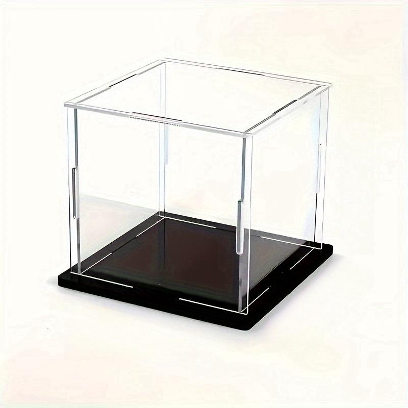 Transparent Acrylic Display Case, Dustproof Plastic Box with Matte Finish Base, Various Sizes for Collectible Figurines Action Figures Collectibles Models