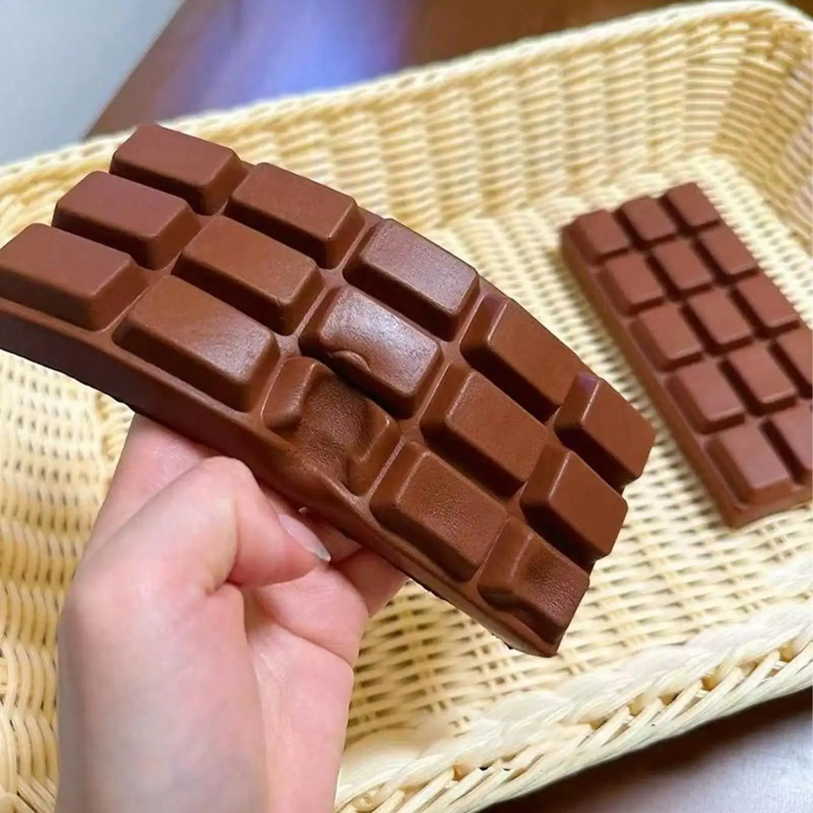 Big Chocolate Bar Squeeze Toy Squishys Chocolate Bar Squeeze Toys Slow Rising Chocolate Squeeze Squishys Sensory Fidget Toy