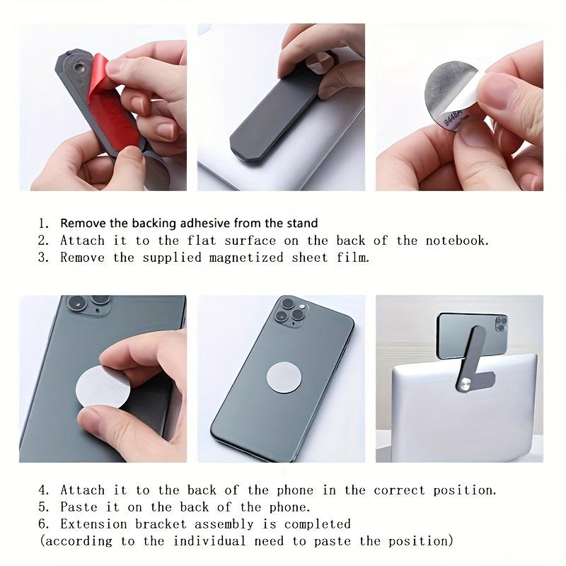 Notebook Computer Expansion Bracket - 1pc Laptop Screen Support Holder - Dual Monitor Display Clip Plastic Sticky Magnetic