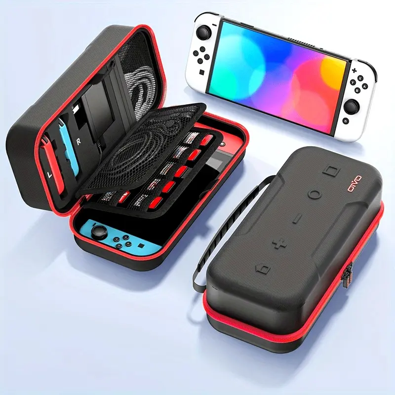 Suitable for Switch charging and storage cases, game cartridge organizers, and multi-functional protective cases that are compatible with OLED consoles, Game Console Accessories