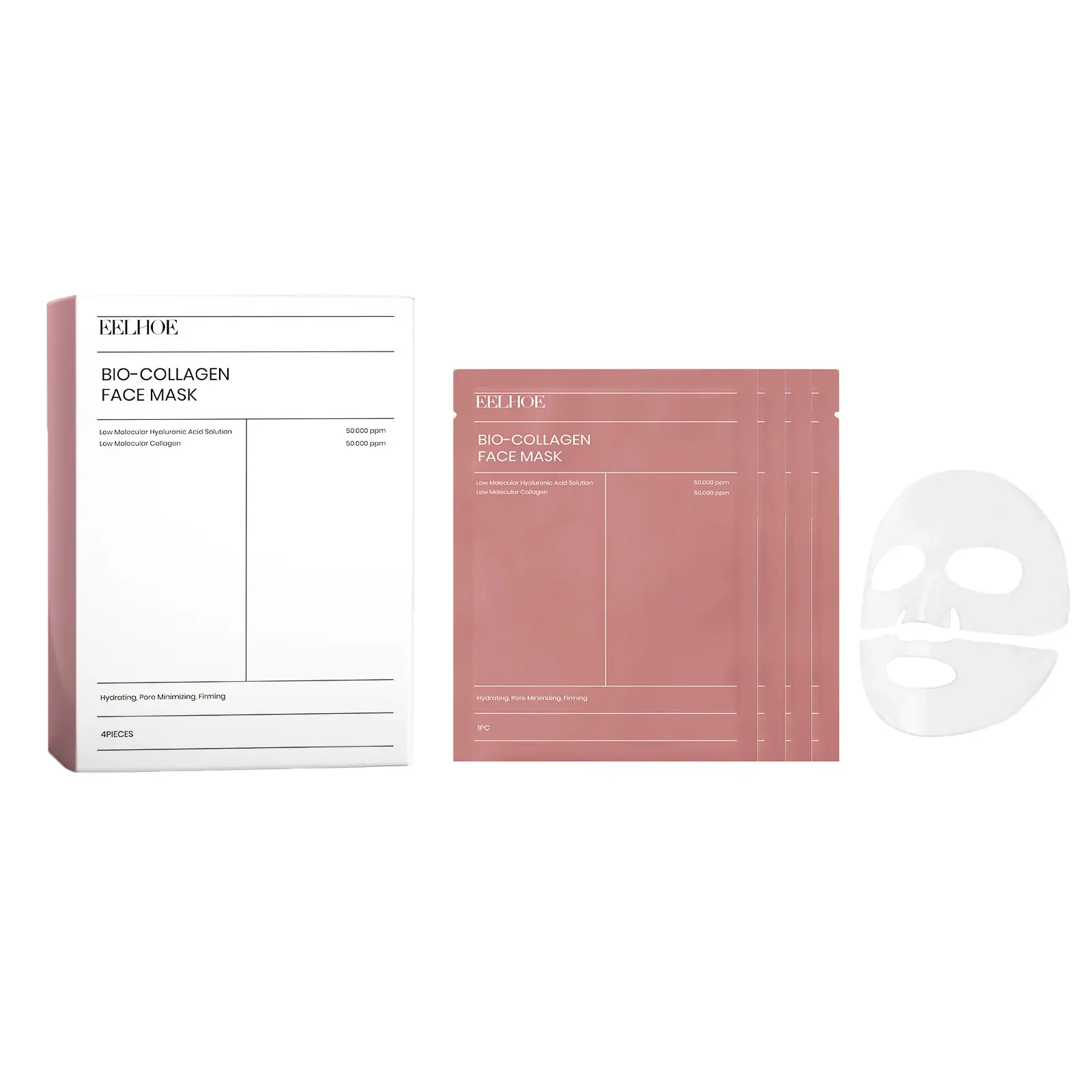 EELHOE Collagen Mask (Box Set) Facial Care, Plump And Tender Skin, Hydrating And Moisturizing Mask