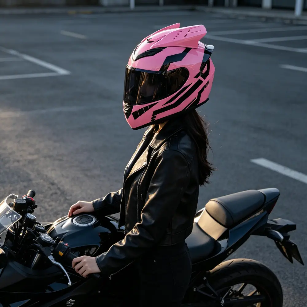 High-Style Racing Full Helmet, Full Face Helmet, Aerodynamic Large Tail Wing, Dual Sunshield Lenses, Unisex Cycling Commuter Helmet, Stylish and Functional