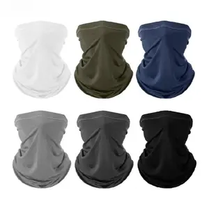 6 Pieces Summer UV Protection Cooling Neck Gaiter Face Clothing Neck Gaiter Mask Scarf Sunscreen Breathable Bandana