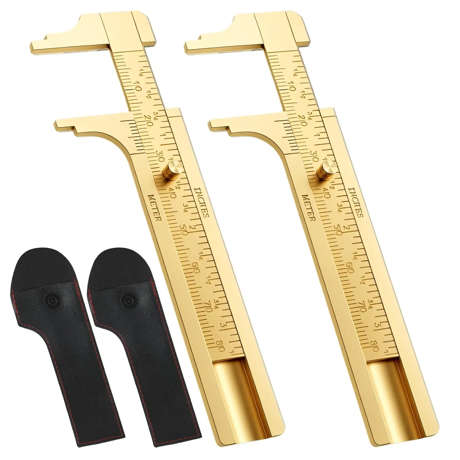 2 Pack Pocket Caliper, 80 Millimeter Gauge Measuring Tool, Caliper Measuring Tool